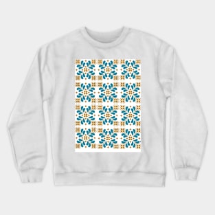 Portuguese Tile Pattern Crewneck Sweatshirt